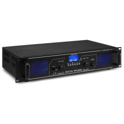 AMPLIFICATORE DJ PA DIGITALE STEREO 500W BLUETOOTH USB DISPLAY TELECOMANDO