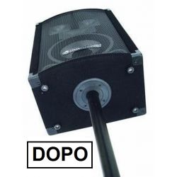 2 PZ. ADATTATORE PER STATIVI CASSE ACUSTICHE METALLO UNIVERSALI INSERTO IN FERRO foro 3,6 cm