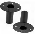 2 PZ. ADATTATORE PER STATIVI CASSE ACUSTICHE METALLO UNIVERSALI INSERTO IN FERRO foro 3,6 cm