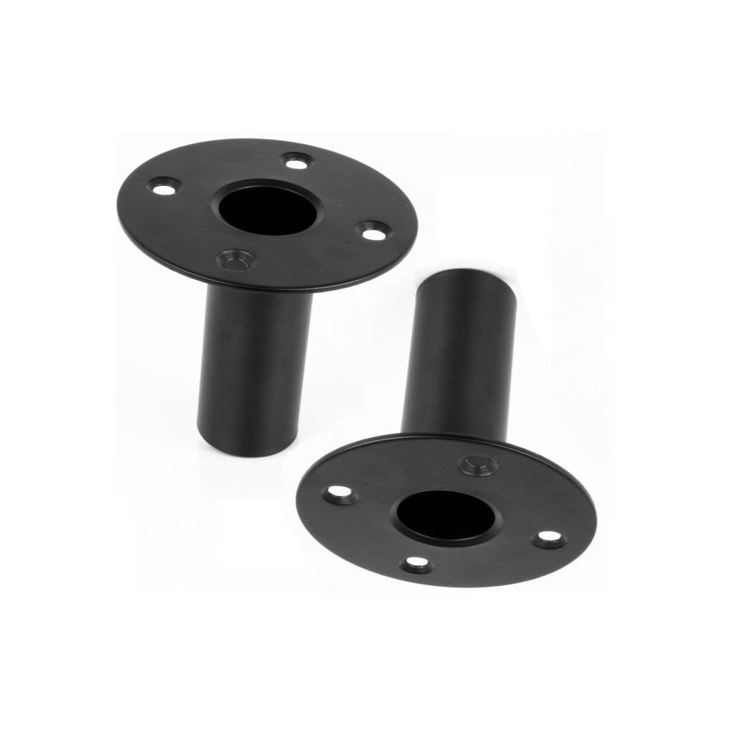2 PZ. ADATTATORE PER STATIVI CASSE ACUSTICHE METALLO UNIVERSALI INSERTO IN FERRO foro 3,6 cm