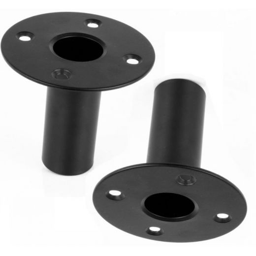 2 PZ. ADATTATORE PER STATIVI CASSE ACUSTICHE METALLO UNIVERSALI INSERTO IN FERRO foro 3,6 cm