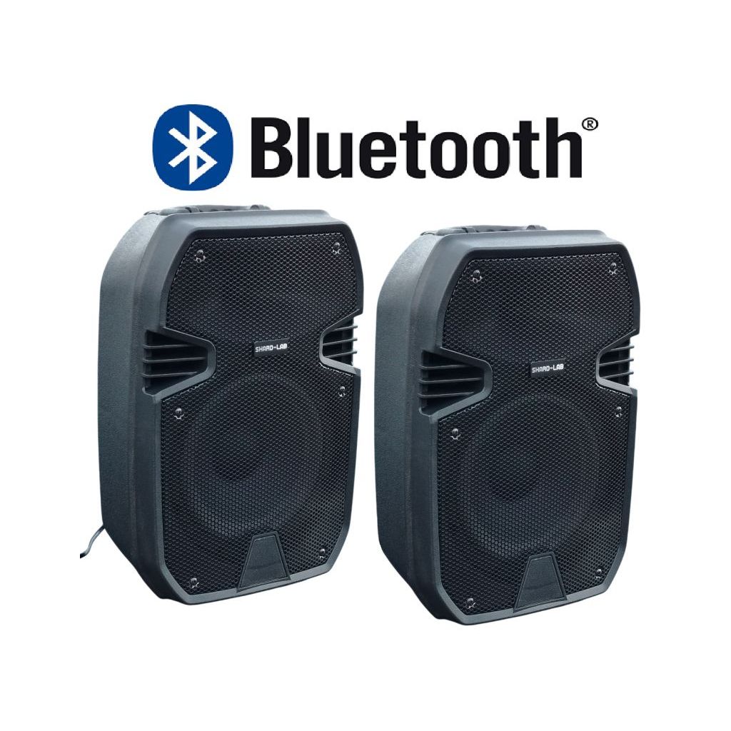 CASSE BLUETOOTH ACUSTICHE AMPLIFICATE ATTIVE 400W 8" MONITOR RADIO USB karaoke