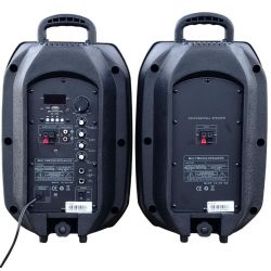 CASSE BLUETOOTH ACUSTICHE AMPLIFICATE ATTIVE 400W 8" MONITOR RADIO USB karaoke