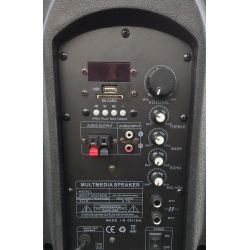 CASSE BLUETOOTH ACUSTICHE AMPLIFICATE ATTIVE 400W 8" MONITOR RADIO USB karaoke