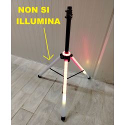 con difetto | COPPIA STATIVI CASSE ACUSTICHE TREPPIEDI ILLUMINATI A LED A BATTERIE RICARICABILI RGB 180 Cm