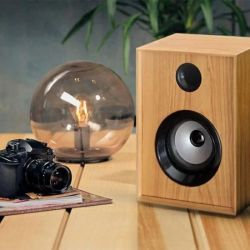 CASSA BLUETOOTH STILE VINTAGE RETRO' AMPLIFICATA ATTIVA PORTATILE BATTERIE