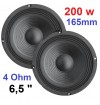 ALTOPARLANTI SPORTELLO AUTO 200W WOOFER 16,5 CM 4 Ohm + 2 TWEETER
