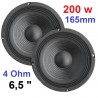 COPPIA WOOFER 200w 6,5" (16,5 CM) X CASSE O PREDISPOSIZIONI SPORTELLO AUTO - 1