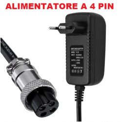 ALIMENTATORE MIXER CONSOLLE DJ A 4 PIN 15V/48V SWITCHING DY-28 FJ-18