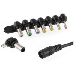 ALIMENTATORE UNIVERSALE PORTATILE NOTEBOOK PC 96W CON 8 ADATTATORI