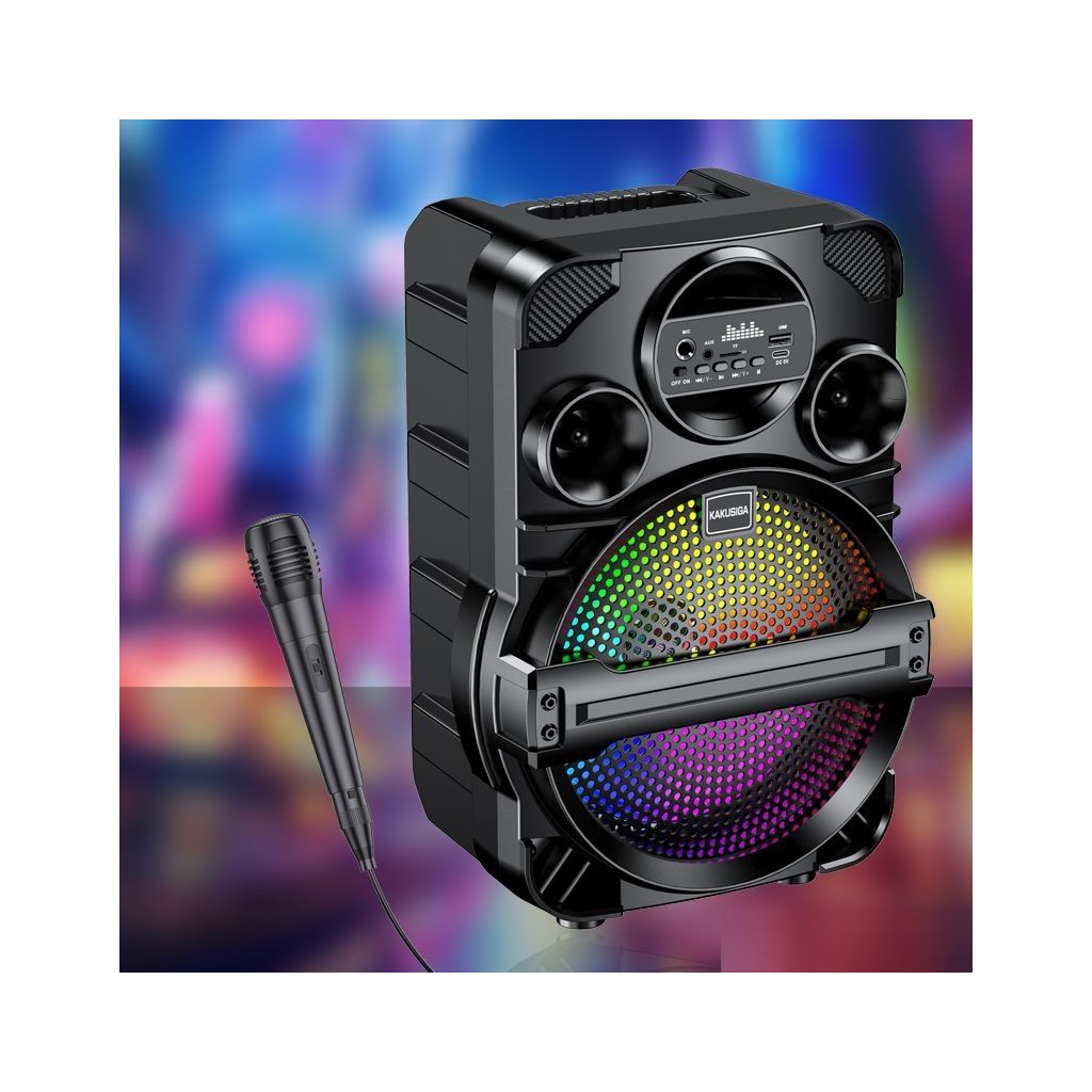CASSA BLUETOOTH CON LED WOOFER 20 CM MICROFONO IN REGALO USB SD E SISTEMA TWS