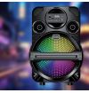 CASSA BLUETOOTH CON LED WOOFER 20 CM MICROFONO IN REGALO USB SD E SISTEMA TWS
