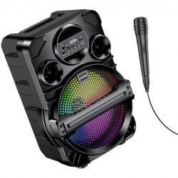 CASSA BLUETOOTH CON LED WOOFER 20 CM MICROFONO IN REGALO USB SD E SISTEMA TWS