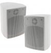 COPPIA ALTOPARLANTI DA PARETE MURO 8 Ohm 40w x 2 --COMPATTE BIANCHE