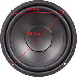 COPPIA WOOFER 16,5 CM 8 Ohm 6,5" POLLICI ALTOPARLANTE 165 MM IN FOAM