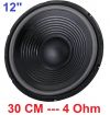 WOOFER 30 CM 4 Ohm 12" POLLICI 250W sosp. morbida ALTOPARLANTE PANNELLO AUTO