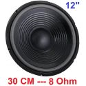 WOOFER 30 CM 8 Ohm 12" 31 CM 250W sosp. morbida ALTOPARLANTE RICAMBIO CASSE ACUSTICHE