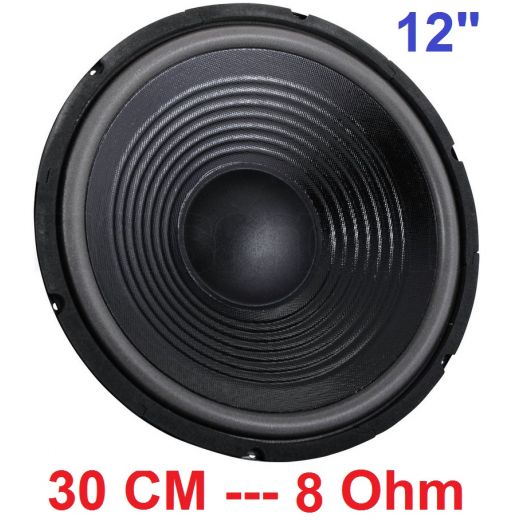 WOOFER 30 CM 8 Ohm 12" 31 CM 250W sosp. morbida ALTOPARLANTE RICAMBIO CASSE ACUSTICHE