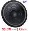 COPPIA WOOFER 30 CM 8 Ohm 12" 31 CM 250W sosp. morbida ALTOPARLANTE RICAMBIO CASSE ACUSTICHE