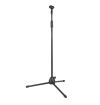 ASTA MICROFONO PROFESSIONALE + CLIP DA PAVIMENTO 140 Cm MAX