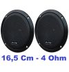 COPPIA ALTOPARLANTI AUTO WOOFER 16,5 Cm 4 Ohm 6,5" POLLICI 100W 2 VIE CON GRIGLIA