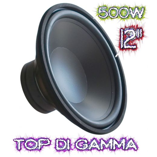 WOOFER 30 CM 8 Ohm 12" POLLICI 500W FOAM DOPPIO MAGNETE SUBWOOFER
