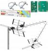ANTENNA TV 4K DVB-T2 DIGITALE TERRESTRE 24dB 24 ELEMENTI FILTRO LTE VHF+UHF