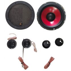 WOOFER 16,5 CM 4 Ohm 6,5" POLLICI + 2 TWEETER PIEZO + GRIGLIA E ACCESSORI