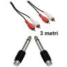 IMPIANTO AUDIO COMPLETO 2 casse amplificate 900w + mixer BT + stativi con borsa + cavo 3 mt