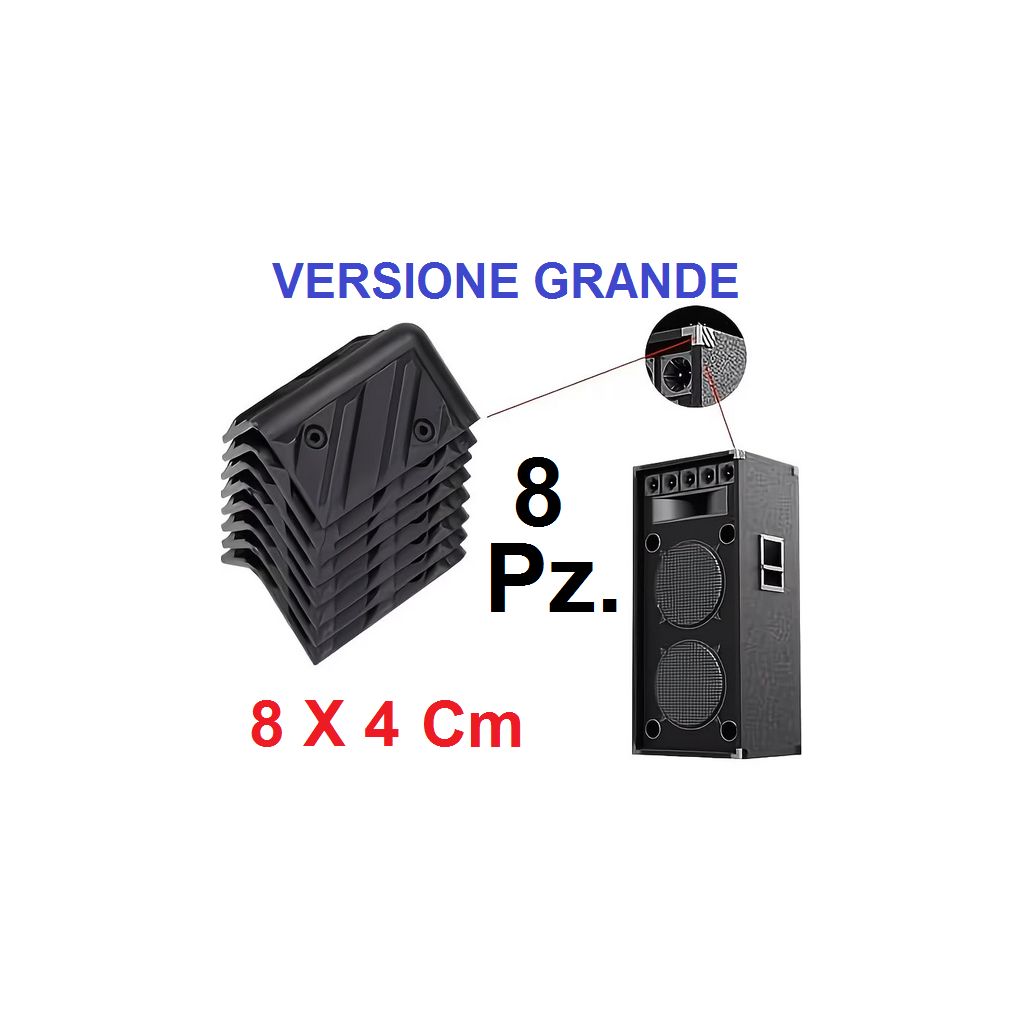 8 PARASPIGOLI CASSE ACUSTICHE ALTOPARLANTI ANGOLARI PVC PROTETTIVI