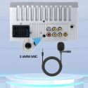 2 PEZZI MICROFONO PER AUTORADIO ANDROID 1 2 DIN VIVAVOCE AUTO ESTERNO FILO JACK 3,5 mm