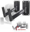 COPPIA SUPPORTI PARETE CASSE ACUSTICHE UNIVERSALE STATIVI MURO ASTE FERRO