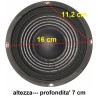 COPPIA WOOFER 200w 6,5" (16,5 CM) X CASSE O PREDISPOSIZIONI SPORTELLO AUTO - 4