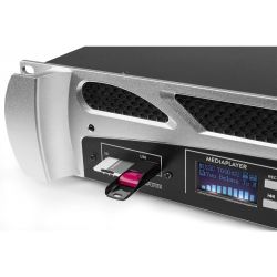 AMPLIFICATORE DJ PA FINALE DI POTENZA 300w RACK 19" BLUETOOTH DISPLAY MP3 E RECORDING - 4