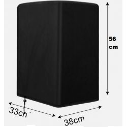 CUSTODIA ALTOPARLANTI COVER CASSE ACUSTICHE BORSA IMPERMEABILE 56x38x33 Cm