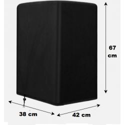 CUSTODIA ALTOPARLANTI SUBWOOFER COVER CASSE ACUSTICHE BORSA IMPERMEABILE 67x42x38 cm Cm