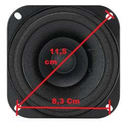 MIDRANGE ALTOPARLANTE 10 CM 8 Ohm 4" POLLICI BANDA LARGA 100W WOOFER