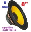 WOOFER 20 CM 8 Ohm 8" POLLICI 150 WATT ALTOPARLANTE cono ricambio casse