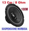 WOOFER 13 cm 8 Ohm SOSP. MORBIDA 100W 136 mm 5" POLLICI
