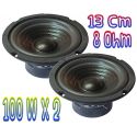 COPPIA WOOFER 13 cm 8 Ohm MIDRANGE 200W 136 mm 5" POLLICI