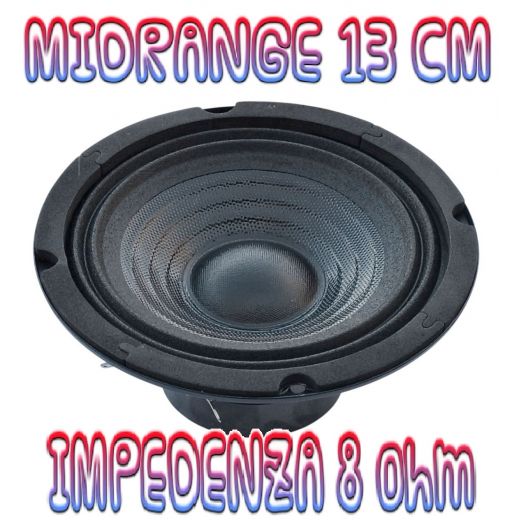 MIDRANGE 13 CM 8 Ohm WOOFER 100W 136 mm 5" POLLICI ALTOPARLANTE MEDI