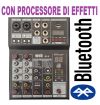MIXER CON EFFETTI AUDIO 4 CANALI CON BLUETOOTH + USB + DISPLAY