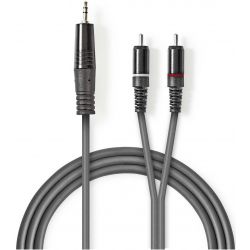 CAVO RCA JACK AUDIO COMPUTER MIXER 5 METRI SERIE PRO SCHERMATO 1 SPINA JACK 3,5 MM 2 SPINE RCA