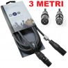 CAVO XLR 3 METRI CANNON XLR MASCHIO FEMMINA PROLUNGA MIXER CASSE
