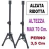 COPPIA MINI STATIVI CASSE ACUSTICHE TREPPIEDE ALTOPARLANTI SUPPORTI UNIVERSALE ALTEZZA 70cm