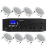 IMPIANTO AUDIO ATTIVO FILODIFFUSIONE 100V amplificatore BT + 8 altoparlanti incasso + matassa