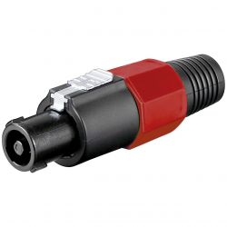 4 PEZZI CONNETTORE SPEAKON MASCHIO NL4 SPINA VOLANTE con blocco twist lock