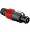 4 PEZZI CONNETTORE SPEAKON MASCHIO NL4 SPINA VOLANTE con blocco twist lock