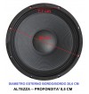 4 PEZZI WOOFER ALTOPARLANTE 8" 20 21 CM 400W 8 OHM CONI ricambio casse hifi