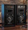 COPPIA CASSE AMPLIFICATE BLUETOOTH WOOFER 10" 26 Cm CON USB - LED